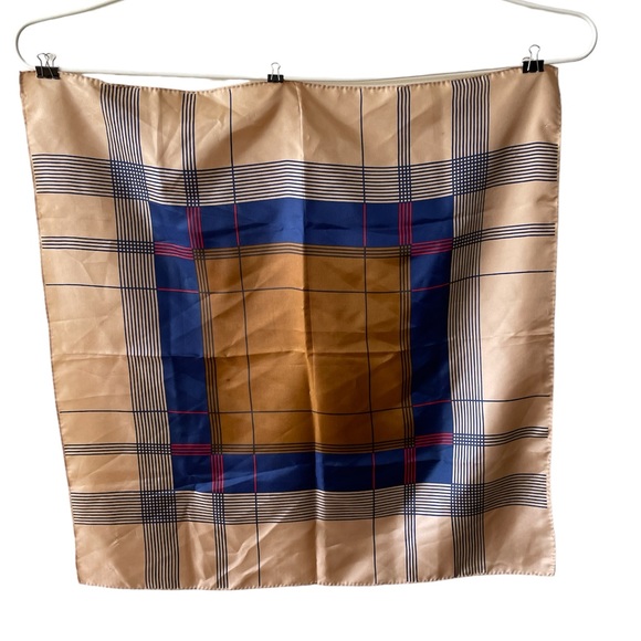 Vintage Scarf Square 27" Bold Geometric Pattern - Picture 8 of 9